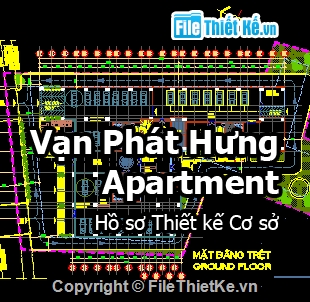 Bản vẽ,File cad,chung cư,bản vẽ chung cư,chung cư Vạn Phát Hưng